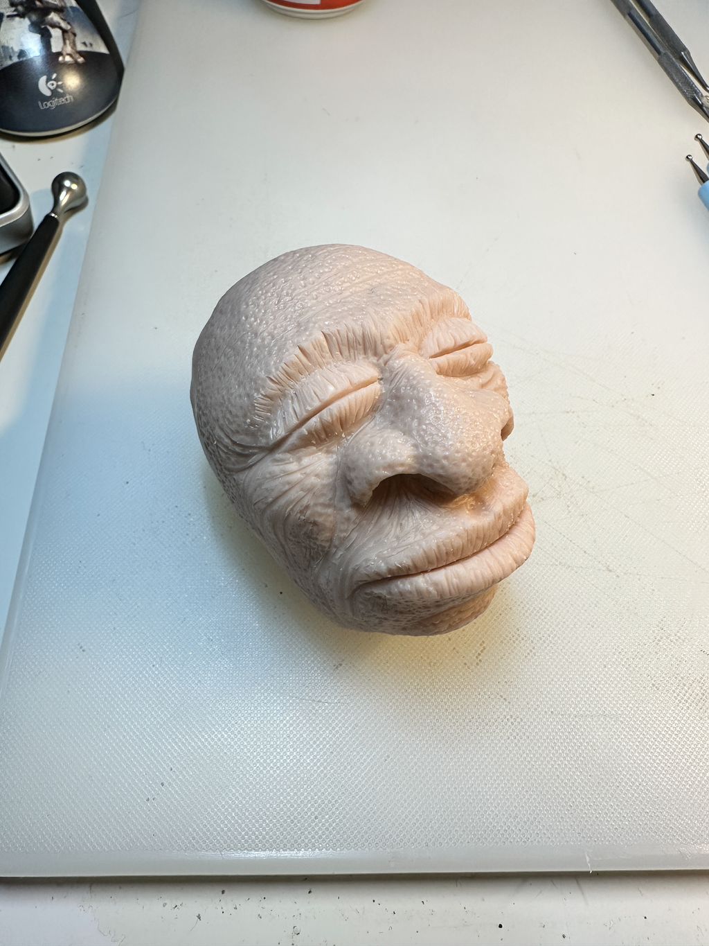 Shrunken Head & Display Dome - Horror Decor | Screametery Originals