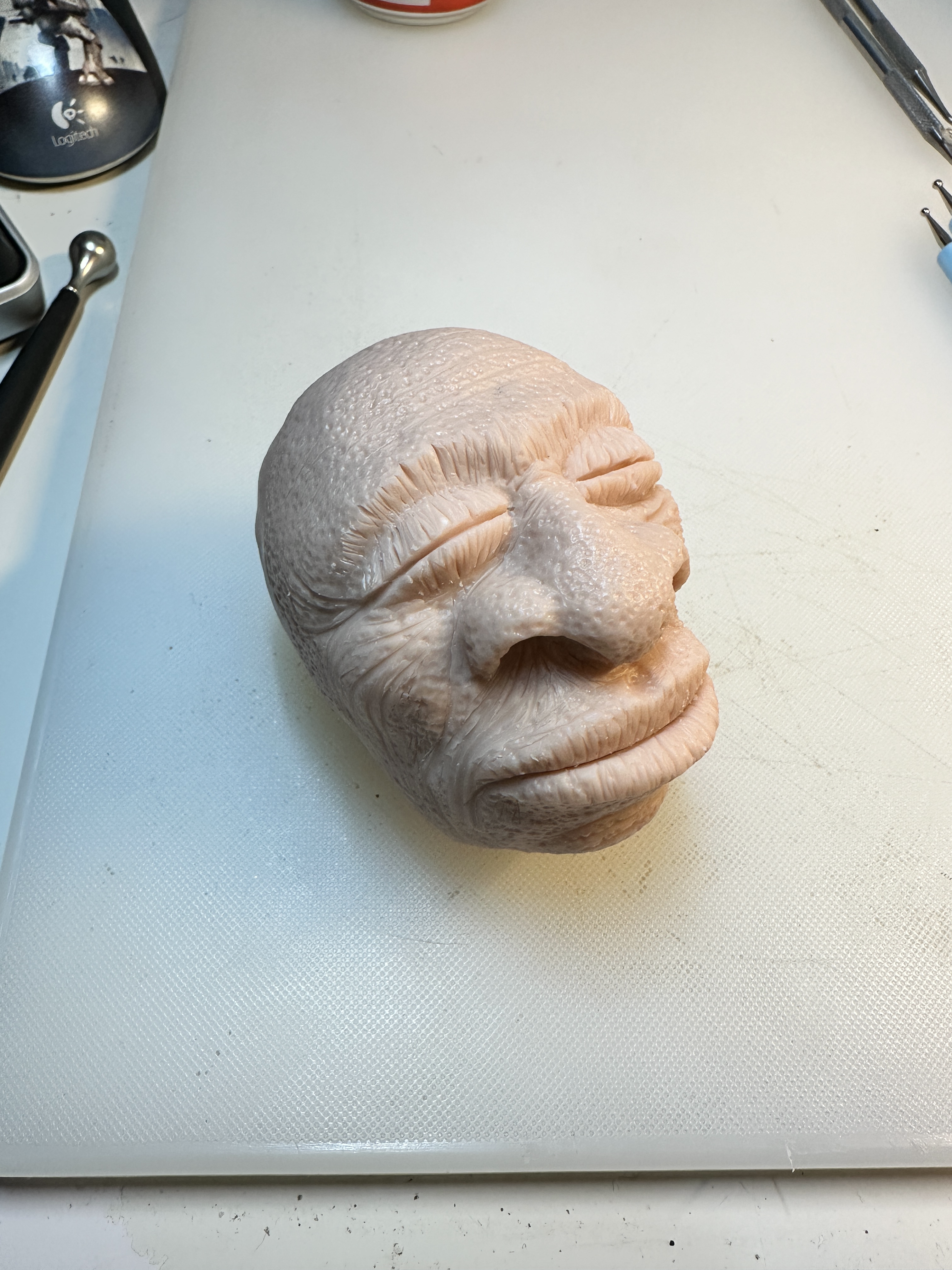 Shrunken Head & Display Dome - Horror Decor | Screametery Originals